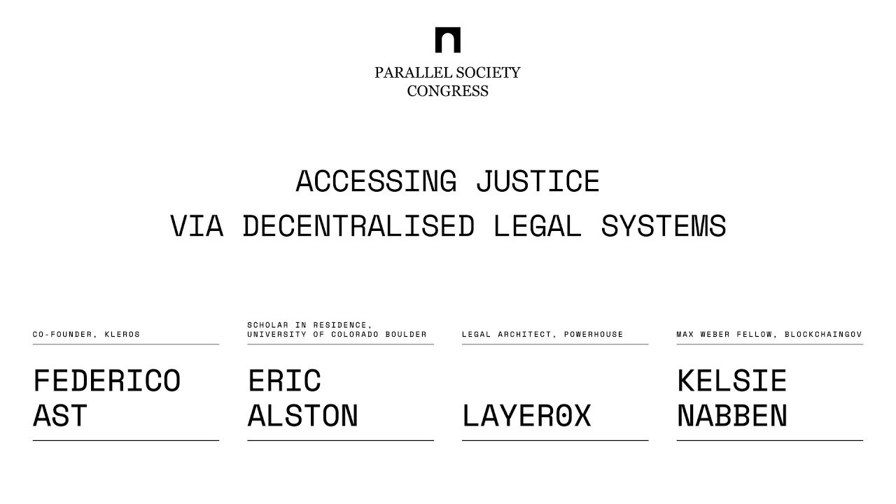 Accessing Justice via Decentralised Legal Systems