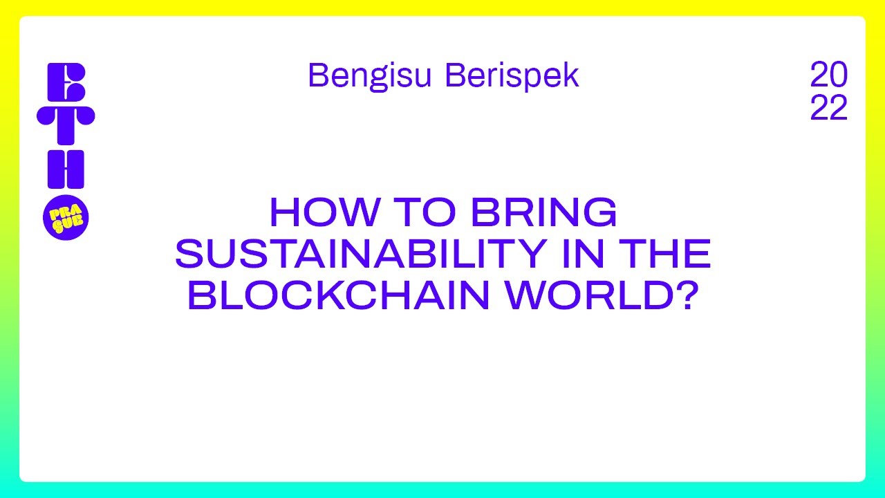 How to bring sustainability in the blockchain world?