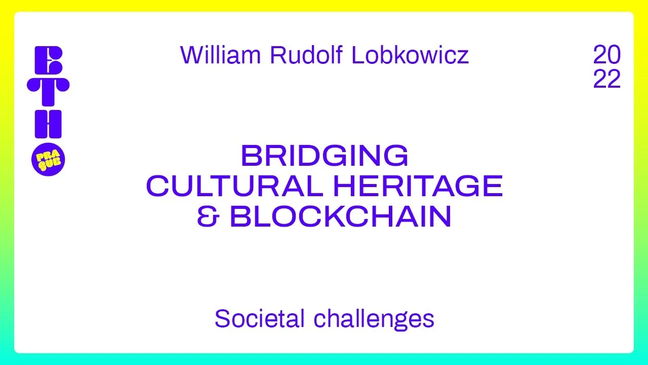 Bridging Cultural Heritage & Blockchain