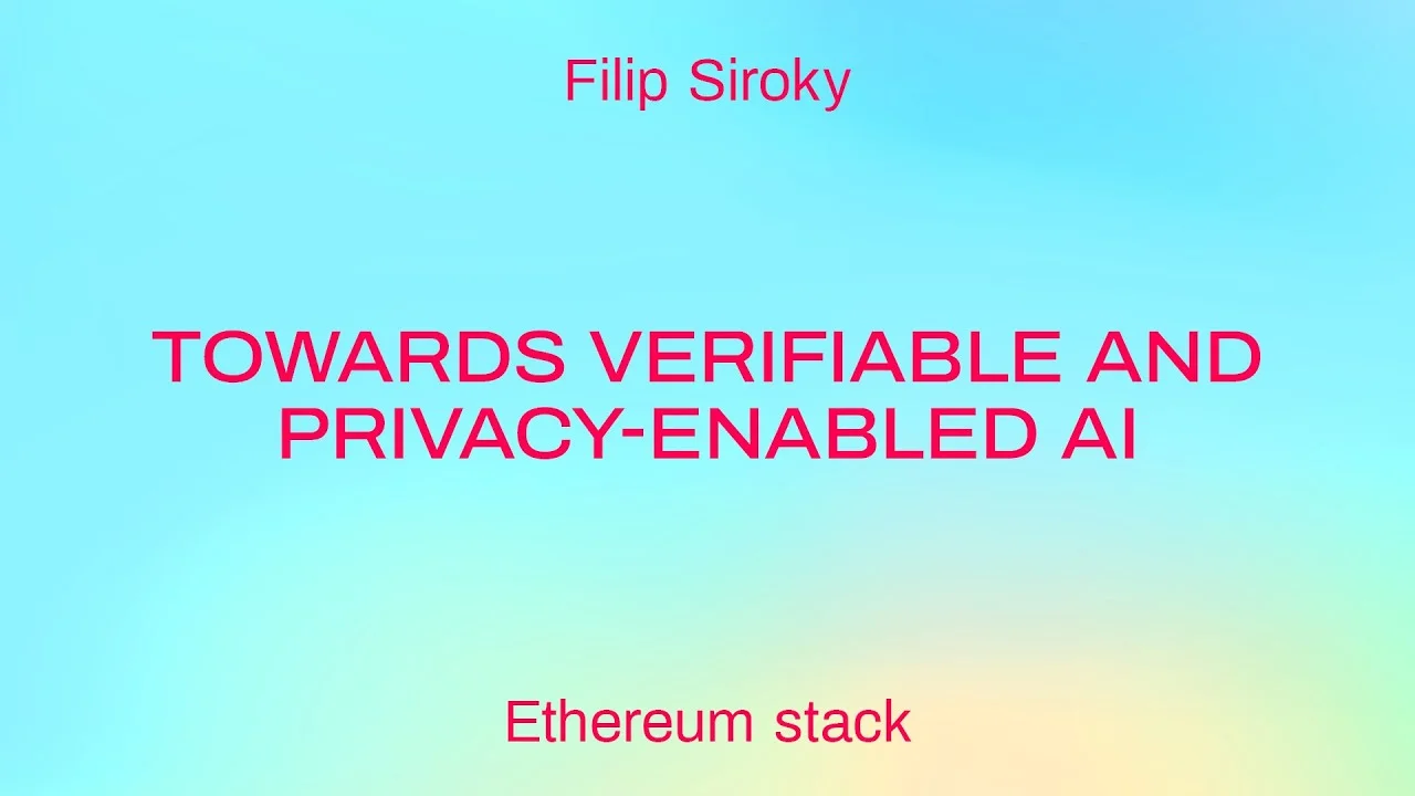 Towards verifiable and privacy-enabled AI