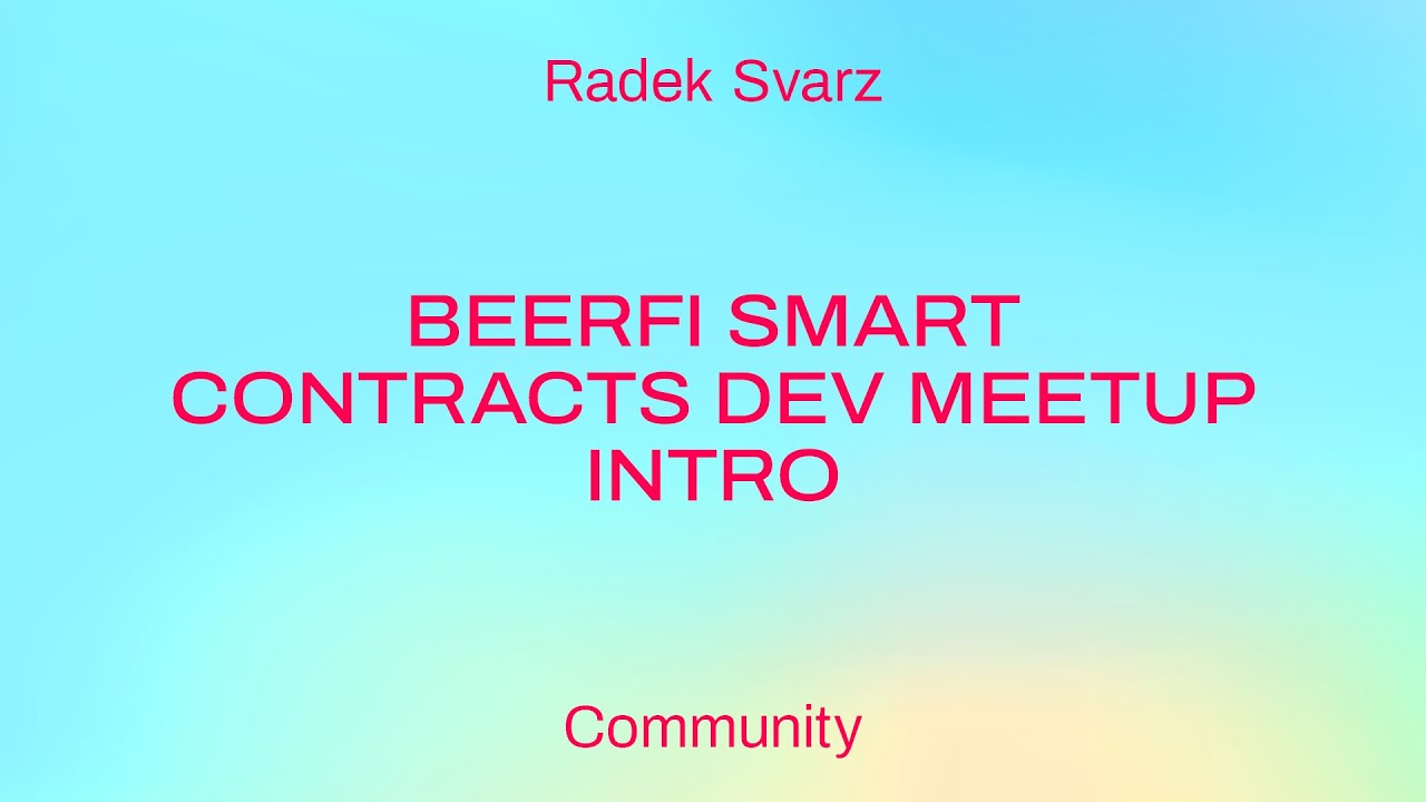 BeerFi smart contracts dev meetup intro