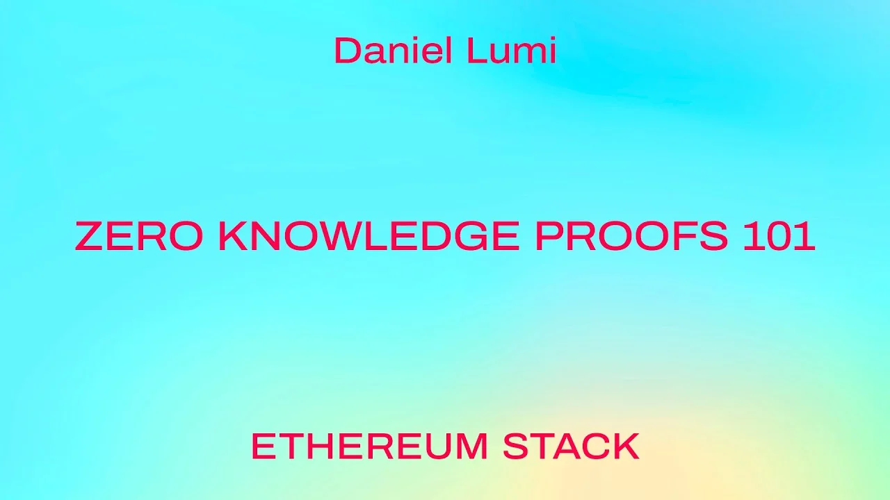 Zero Knowledge Proofs 101