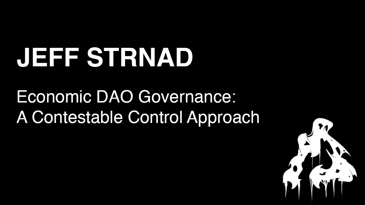 Economic DAO Governance: A Contestable Control Approach